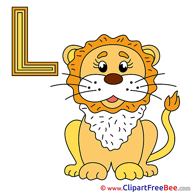 L Leo Cliparts Alphabet for free