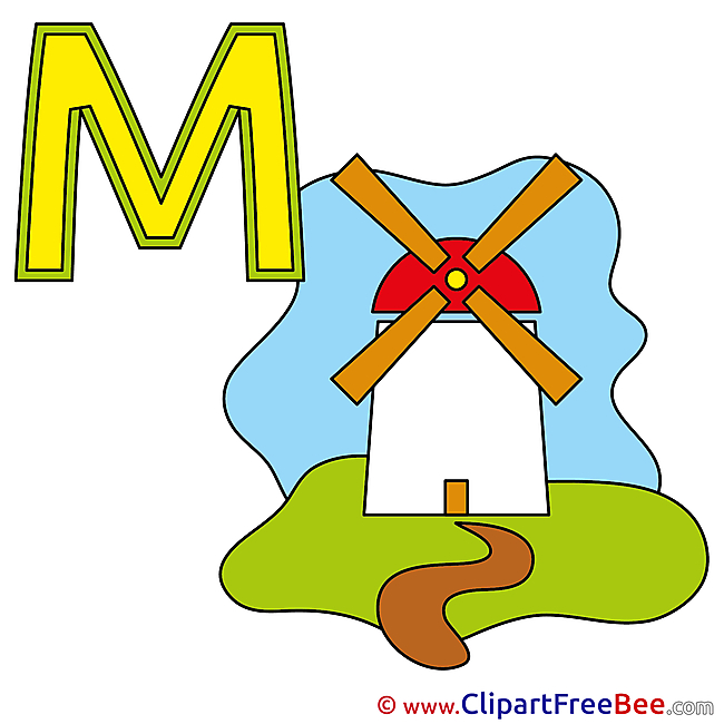 M Muehle Pics Alphabet free Cliparts