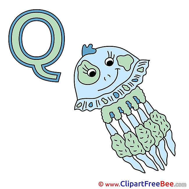 Q Qualle download Clipart Alphabet Cliparts