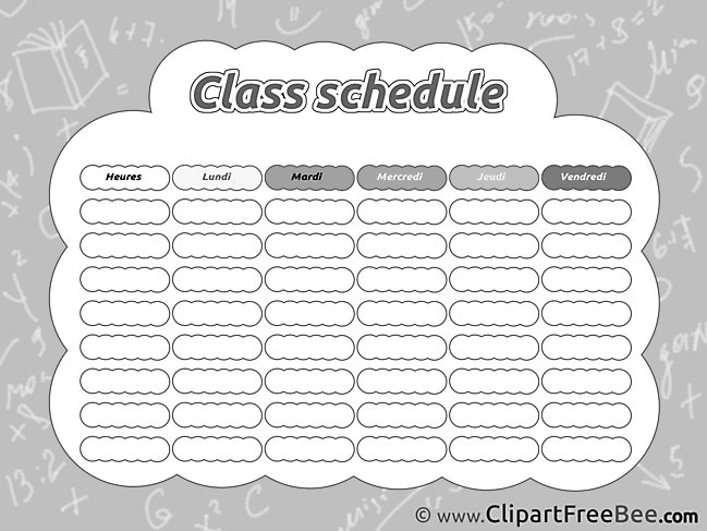 Drawing Class Schedule Pics download Illustration
