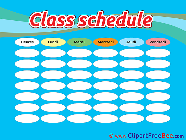 Picture Class Schedule Images download free Cliparts