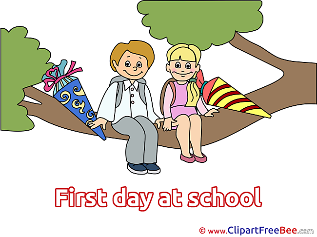 Branch Pupils printable Illustrations First Day at School