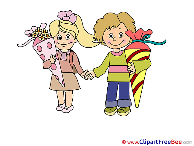 Friends Pupils download Clipart First Day at School Cliparts