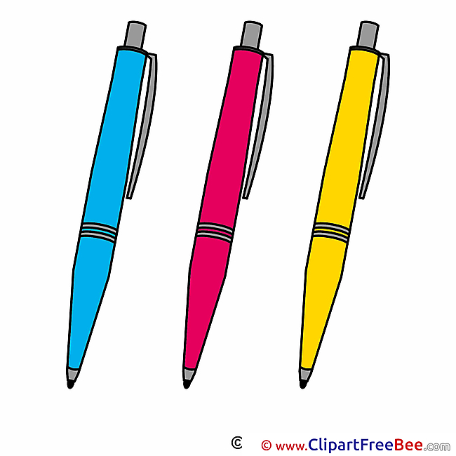 Pens Cliparts First Day at School for free