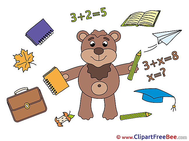 Bear School free Cliparts Graduation