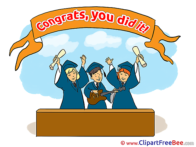 Guitar Congratulations free Illustration Graduation