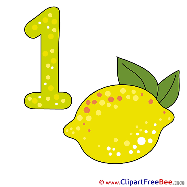 1 Lemon Numbers Illustrations for free