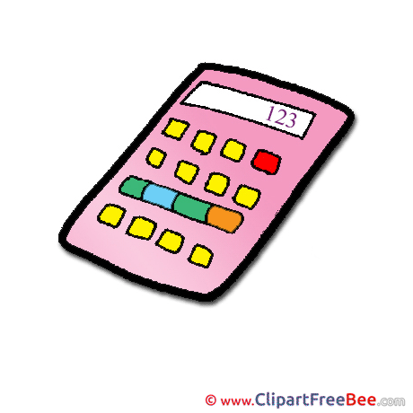 Calculator Cliparts School for free