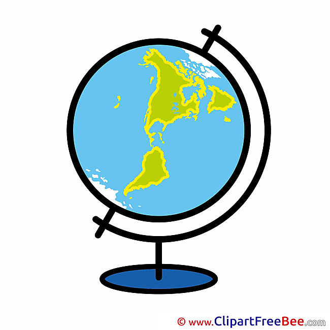 Globe Planet Clipart School Illustrations