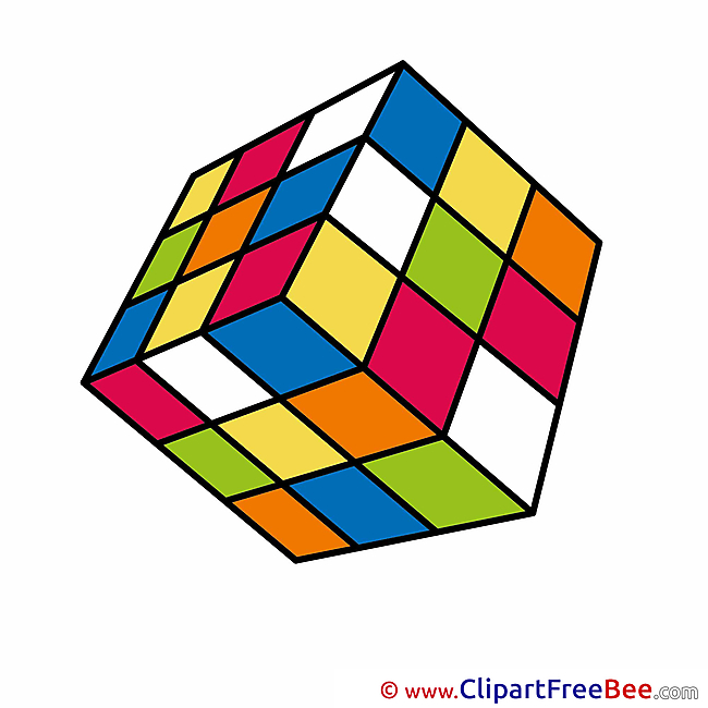 Rubik's Cube printable Illustrations School