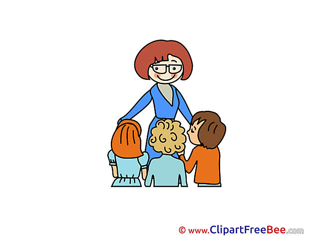 Teacher Children free Illustration School