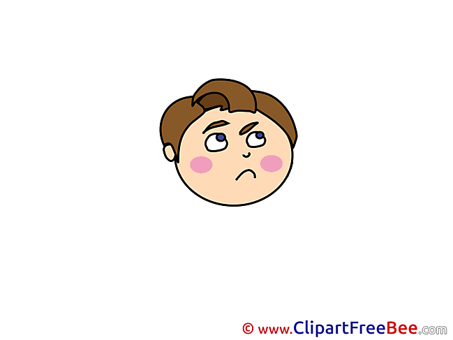 Thinking Boy Emotions free Images download