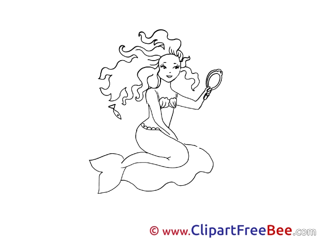 Drawing Mermaid Pics Fairy Tale free Image