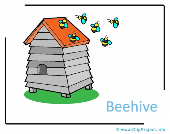 Beehive Clipart Image free - Farm Cliparts free