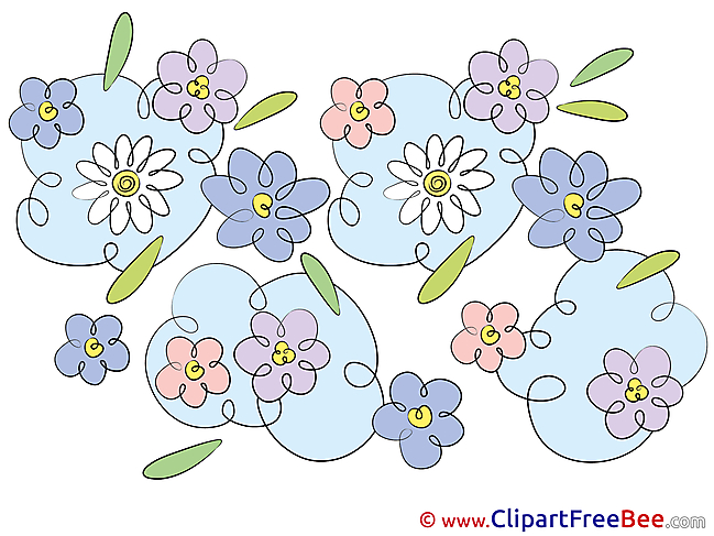 Flowering Flowers Clip Art for free