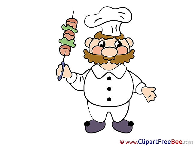 Printable Cook Illustrations for free