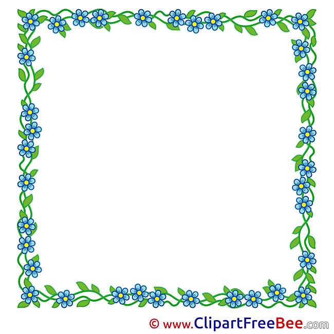 Beautiful Flowers free Cliparts Frames