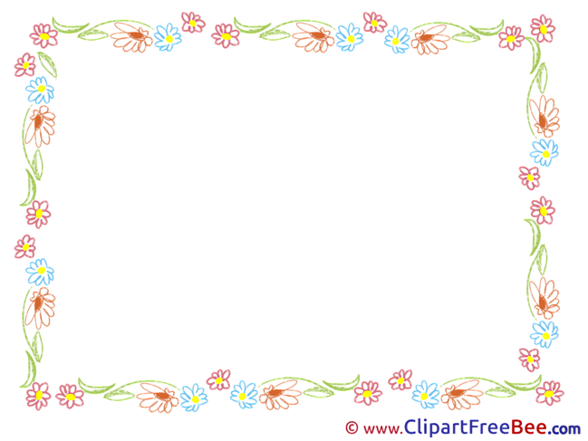 Flowers free Cliparts Frames