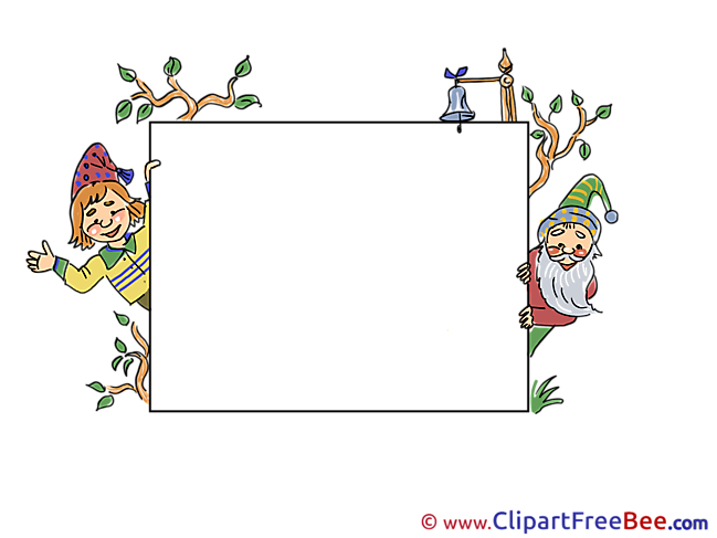 Gnomes Frames Illustrations for free