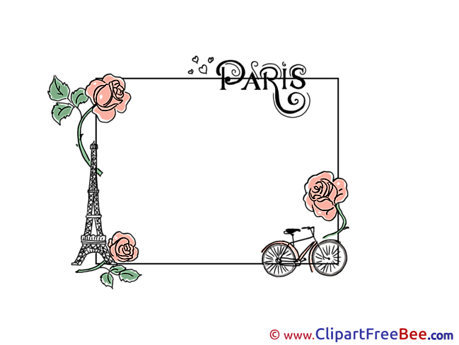 Paris Roses Frames download Illustration