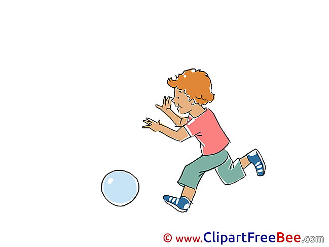 Boy plays Ball free Cliparts Vacation