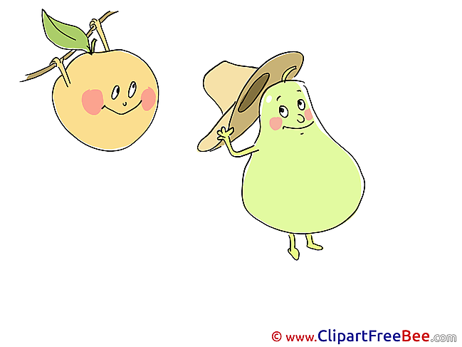 Pear Peach Hat Clip Art download for free