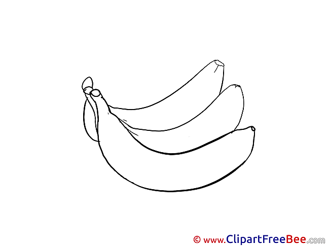 Picture Bananas printable Illustrations for free