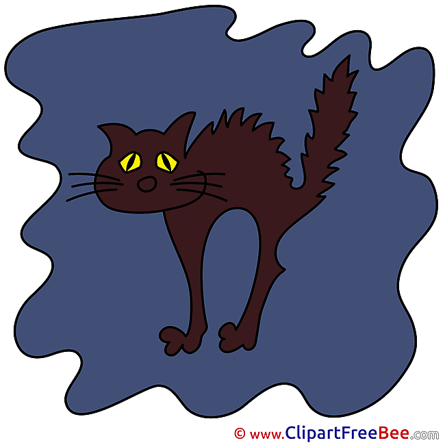 Black Cat Clipart Halloween free Images