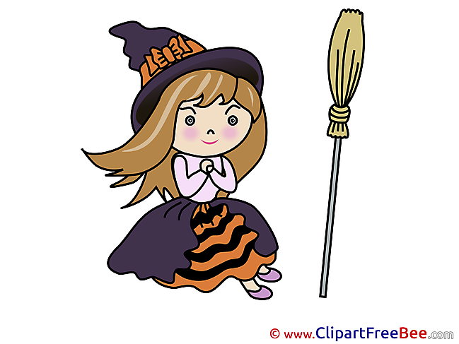 Broom Witch Halloween download Illustration