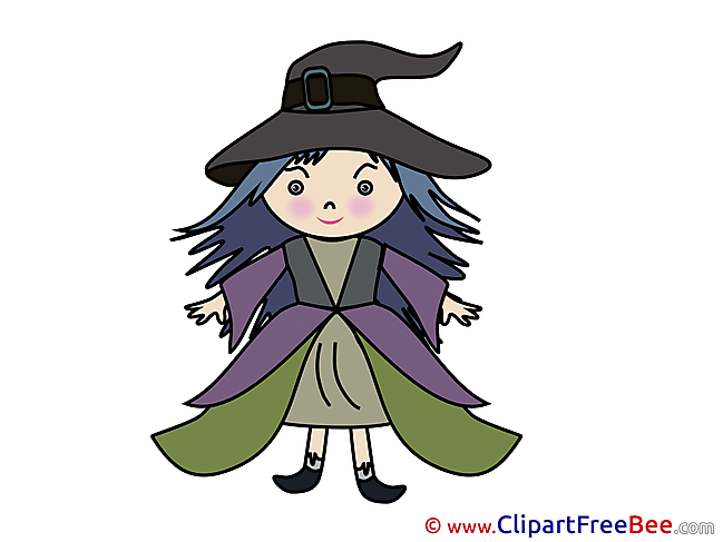 Costume Witch Girl ownload Clipart Halloween Cliparts