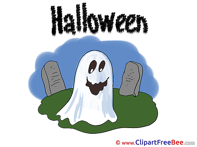 Ghost Chemetery printable Halloween Images