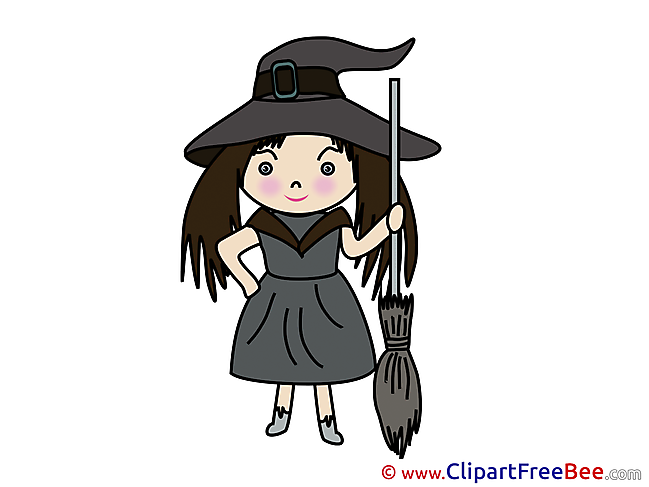 Little Witch printable Halloween Images