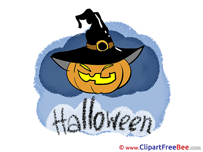 Pumpkin Hat Clipart Halloween Illustrations