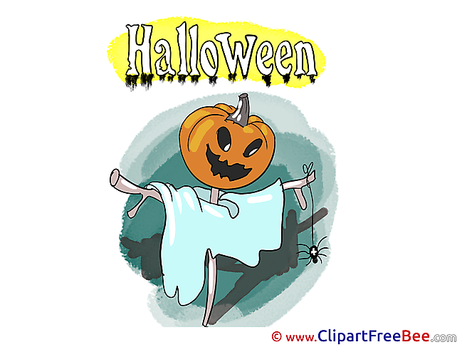 Scarecrow Pumpkin download Halloween Illustrations