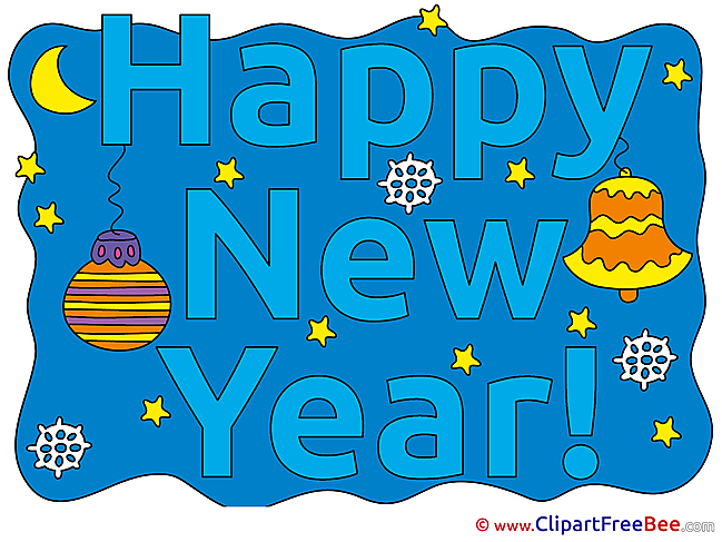 Bell Night New Year Clip Art for free
