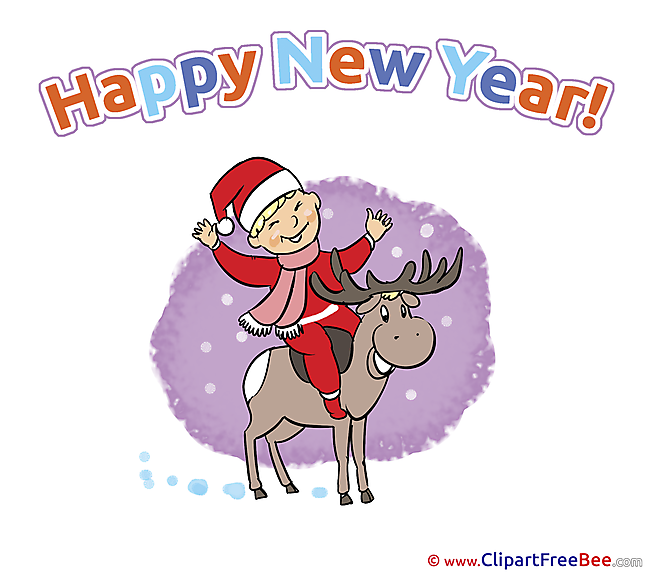 Eve Card Cliparts New Year for free