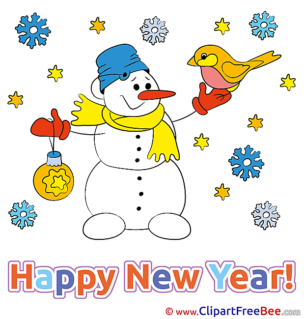 Happy Christmas printable New Year Images