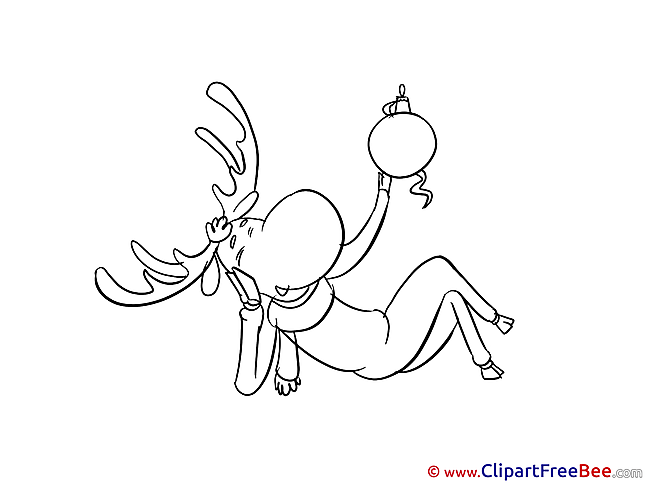 New Year Deer Illustrations for free