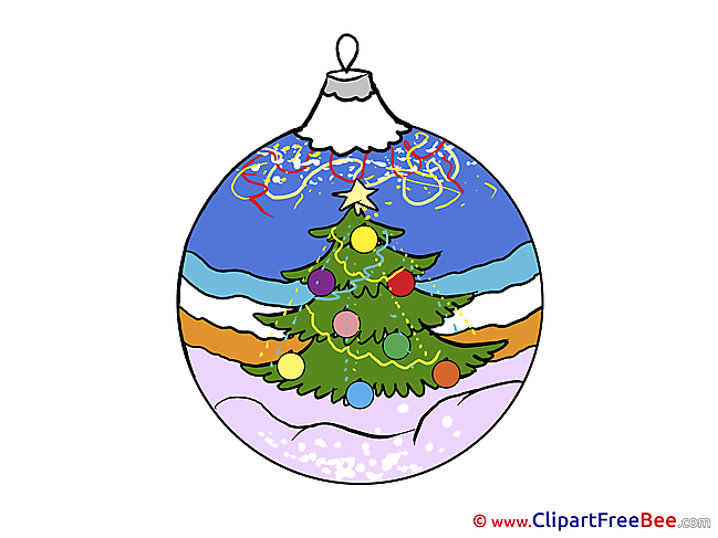 Toy Ball Clipart New Year Illustrations