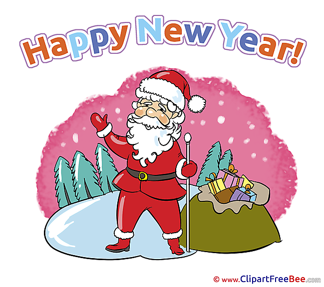 Winter Santa Claus Pics New Year free Cliparts
