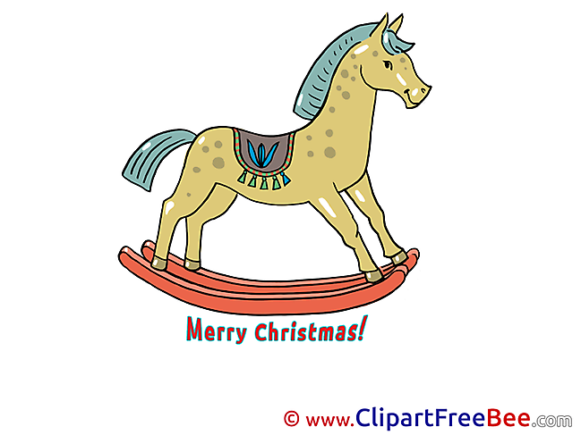 Wooden Horse Pics New Year free Cliparts