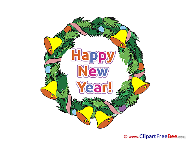 Wreath free Cliparts New Year