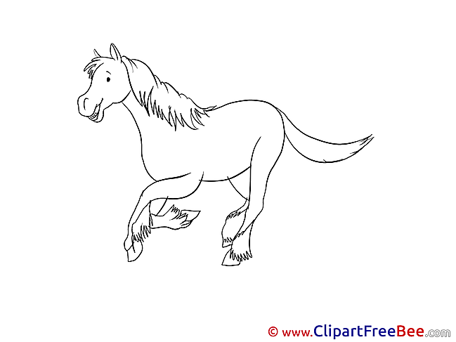 Coloring Horse download Illustration