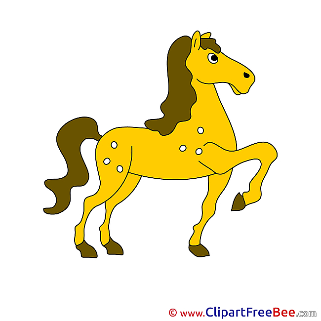Yellow Clipart Horse free Images