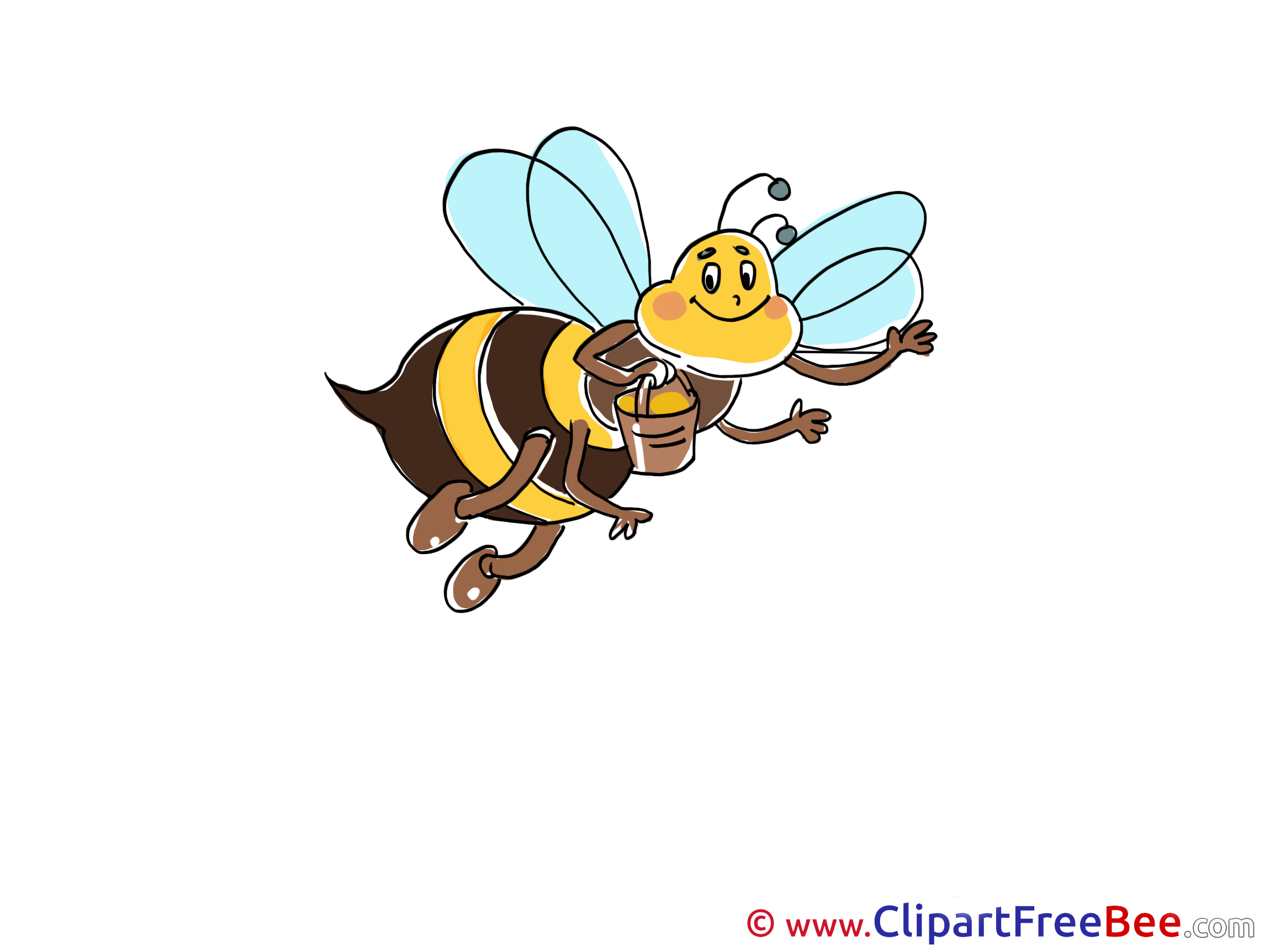 Flying Bee free Cliparts for download