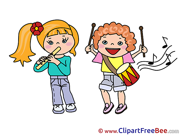 Musicians Children Cliparts Kindergarten for free