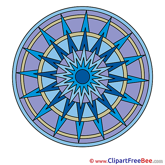 Indian Symbol Cliparts Mandala for free