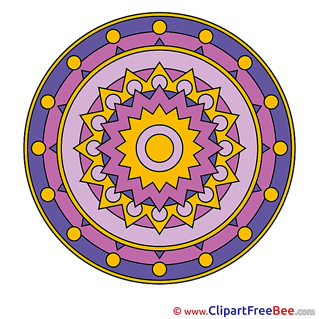 Indian Symbol Mandala download Illustration
