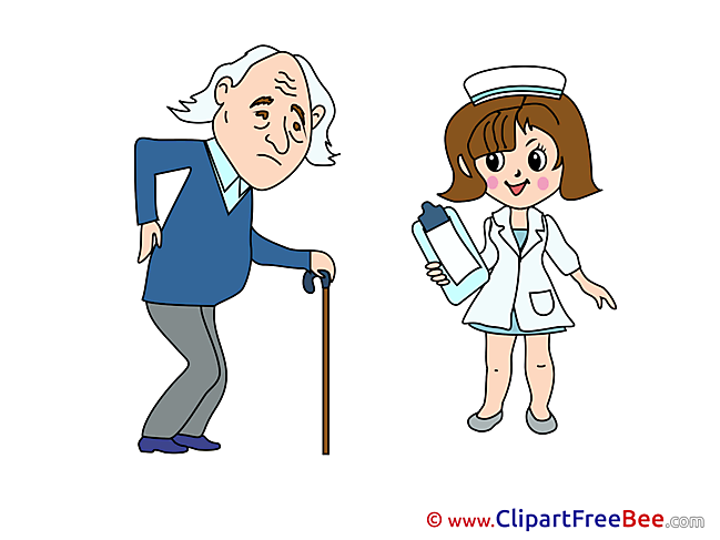 Old Man Nurse free printable Cliparts and Images