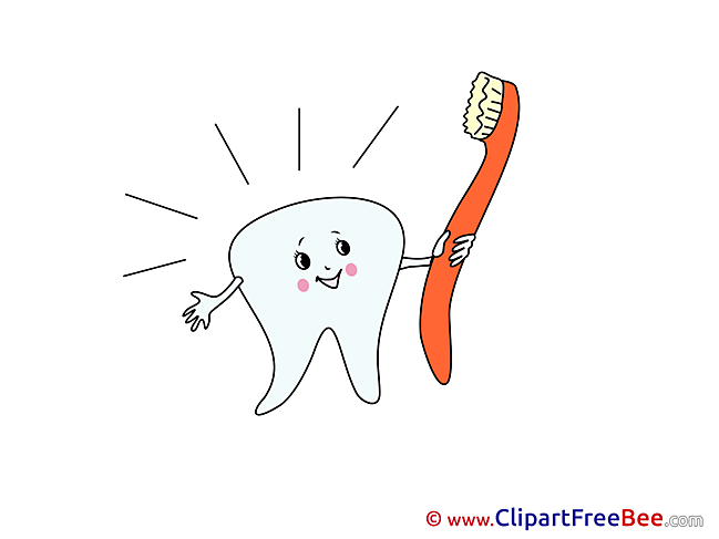 Toothbrush Tooth printable Illustrations for free